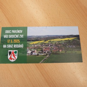 Sraz RODÁKŮ 17.5. 2025